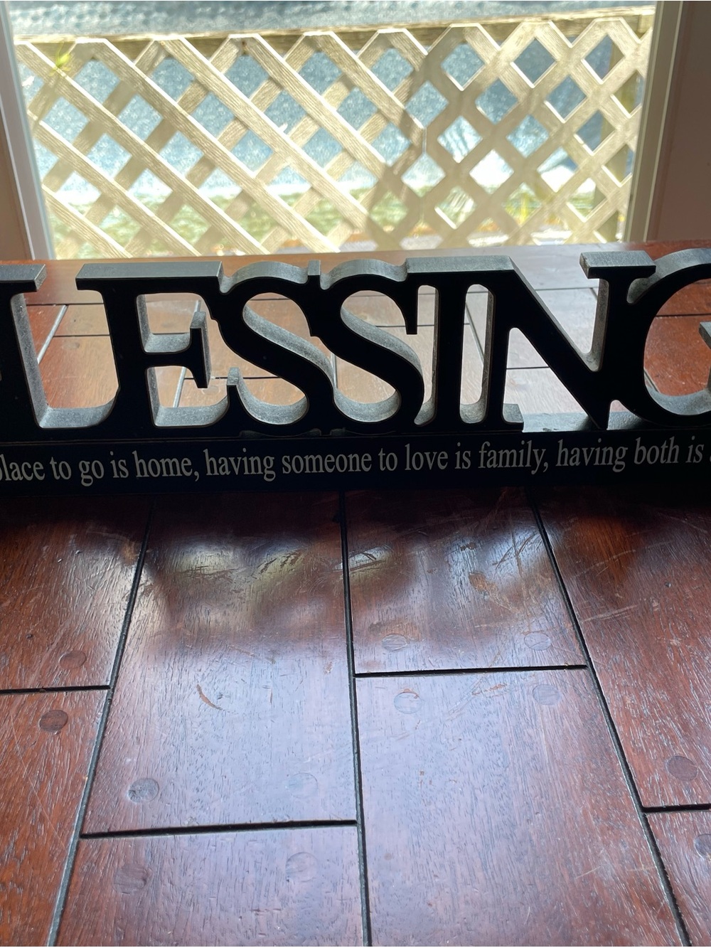 Blessings Table/Wall Sign - Black Decorative - Picture 4 of 7